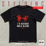 I'd Rather Walk Alone Meme Parody Cotton Dri-Fit Shirt
