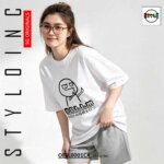 #DLLM あなたの母親を打つ Meme Parody Cotton Dri-Fit Shirt - Image 8