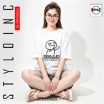 #DLLM あなたの母親を打つ Meme Parody Cotton Dri-Fit Shirt - Image 14