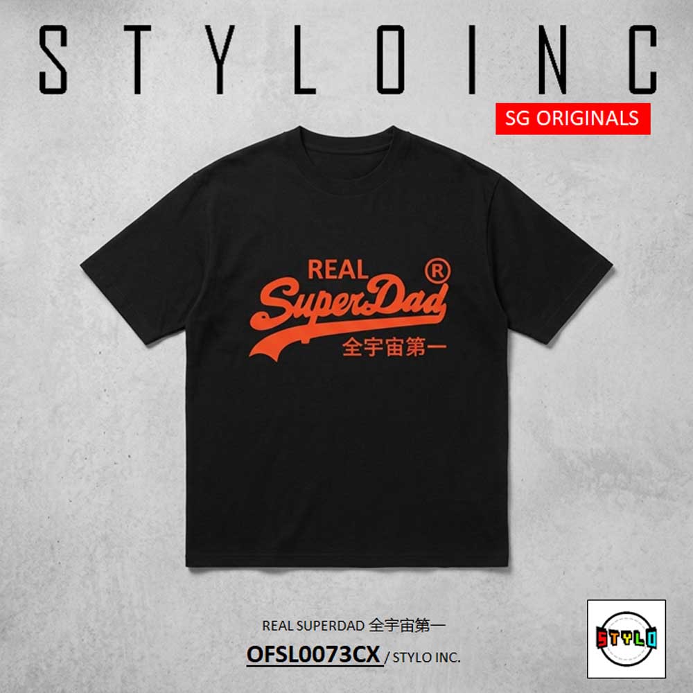 OFSL0073CX-01 REAL SUPERDAD Meme Parody Cotton Dri-Fit Shirt - Image 1