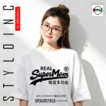 REAL SUPERMOM Meme Parody Cotton Dri-Fit Shirt - Image 8